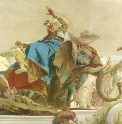 Ceiling Fresco in the Staircase of the Würzburg Residence (detail) by Giovanni Battista Tiepolo